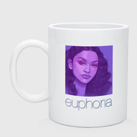 Кружка с принтом сериал Euphoria в городе Новоалтайск, керамика | объем — 330 мл, диаметр — 80 мм. Принт наносится на бока кружки, можно сделать два разных изображения | Тематика изображения на принте: 