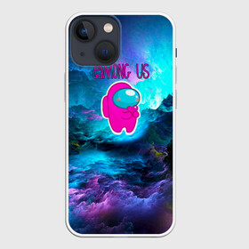 Чехол для iPhone 13 mini с принтом Among Us в городе Новоалтайск,  |  | 2021 | among us | impostor | space mafia | sus.puffballs united | амонг ас | амонг единорог | в космосе | импостор | инопланетяне | инопланетянин | надпись | новогодний амонг ас | ракета | с новым годом | самозванец | среди нас