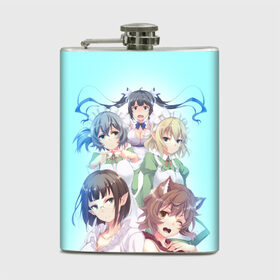 Фляга с принтом DanMachi в городе Новоалтайск, металлический корпус | емкость 0,22 л, размер 125 х 94 мм. Виниловая наклейка запечатывается полностью | ais wallenstein | danmachi | dungeon | freya | is it wrong to try to pick up girls in a dungeon | белл | гестия | может я встречу тебя в подземелье | подземелье | фрейя