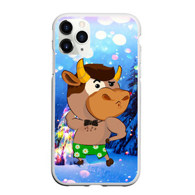 Чехол для iPhone 11 Pro Max матовый с принтом танцующий бык в городе Новоалтайск, Силикон |  | Тематика изображения на принте: 2021 | 7 января | bull | newyear | santa | бык | быки | бычок | год быка | дед мороз | корова | новогодние каникулы | новогодние праздники | новый 2021 | новый год | новый год 2021 | рождество | сани | санта | санта клаус