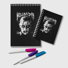 Блокнот с принтом Hellraiser в городе Новоалтайск, 100% бумага | 48 листов, плотность листов — 60 г/м2, плотность картонной обложки — 250 г/м2. Листы скреплены удобной пружинной спиралью. Цвет линий — светло-серый
 | 666 | alien | astral | demon | ghost | halloween | hellraiser | horror | metall | monster | pinhead | астрал | восставший из ада | демон | метал | металл | монстр | пинхед | пинхэд | призрак | ужасы | хоррор | шкатулка