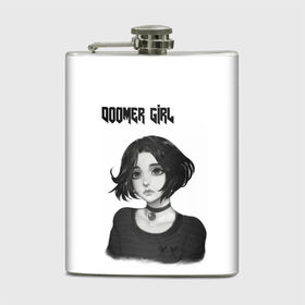 Фляга с принтом Doomer Girl в городе Новоалтайск, металлический корпус | емкость 0,22 л, размер 125 х 94 мм. Виниловая наклейка запечатывается полностью | Тематика изображения на принте: 20 | 2020 | 2021 | 21 | 2k20 | 2к20 | doomer | girl | girls | mem | meme | memes | wafe | бумер | бумеры | волна | девушка | девушки | думер | думеры | зумер | зумеры | мем | мемы