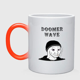 Кружка хамелеон с принтом Doomer Wave в городе Новоалтайск, керамика | меняет цвет при нагревании, емкость 330 мл | 20 | 2020 | 2021 | 21 | 2k20 | 2к20 | doomer | girl | girls | guy | man | mem | meme | memes | wafe | бумер | бумеры | волна | девушка | девушки | думер | думеры | зумер | зумеры | мем | мемы | мужчина | парень