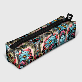 Пенал 3D с принтом Самурай в городе Новоалтайск, 100% полиэстер | плотная ткань, застежка на молнии | буси | воины рыцари | сабурау | самурай