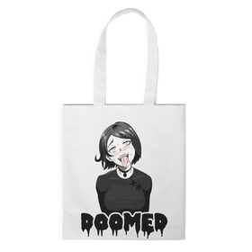 Сумка 3D повседневная с принтом Doomer girl в городе Новоалтайск, 100% полиэстер | Плотность: 200 г/м2; Размер: 34×35 см; Высота лямок: 30 см | ahegao | boomer | boy | chad | doomer | girl | i know | irony | jacques | post | stonks | zoomer | ахегао | ахэгао | бумер | девушка | думер | жак | зумер | ирония | мем | мемы | парень | пост | постирония | стонкс | тандеркок | фр