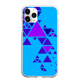 Чехол для iPhone 11 Pro Max матовый с принтом Geometry в городе Новоалтайск, Силикон |  | Тематика изображения на принте: геометрия | градиент | небесный цвет | треугольники