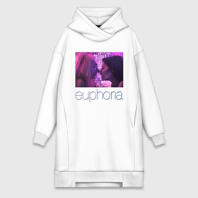 Платье-худи хлопок с принтом сериал Euphoria в городе Новоалтайск,  |  | zendaya | зендея | ру беннетт | сериал euphoria | эйфория