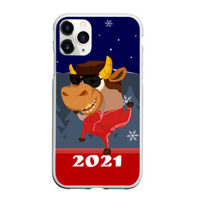 Чехол для iPhone 11 Pro Max матовый с принтом Бычара 2021 в городе Новоалтайск, Силикон |  | Тематика изображения на принте: 2021 | 7 января | bull | newyear | santa | бык | быки | бычок | год быка | дед мороз | корова | новогодние каникулы | новогодние праздники | новый 2021 | новый год | новый год 2021 | рождество | сани | санта | санта клаус