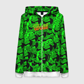 Женская толстовка 3D на молнии с принтом Trolli в городе Новоалтайск, 100% полиэстер | длина до линии бедра, манжеты и пояс оформлены мягкой тканевой резинкой, двухслойный капюшон со шнурком для регулировки, спереди молния, по бокам два кармана | 2020 | meme | trolli | wallpaper | мемов | подборки