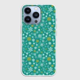 Чехол для iPhone 13 Pro с принтом Снежинки в городе Новоалтайск,  |  | Тематика изображения на принте: merry christmas | дед мороз | ёлка | зима | мороз | новый год | подарок | праздник | рождество | с новым годом | санта клаус | снег | снеговик | снегурочка | снежинки | снежные узоры | узоры