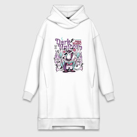 Платье-худи хлопок с принтом Dark Unicorn в городе Новоалтайск,  |  | art | cute | neko | nekomancer | nekromancer | warlock | zombie | арт | ведьма | волшебник | единорог | зомби | иллюстрация | книга | комикс | комиксы | мертвецы | милый | некромант | ностальгия | пентаграмма | прикол | радуга