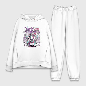 Женский костюм хлопок Oversize с принтом Dark Unicorn в городе Новоалтайск,  |  | art | cute | neko | nekomancer | nekromancer | warlock | zombie | арт | ведьма | волшебник | единорог | зомби | иллюстрация | книга | комикс | комиксы | мертвецы | милый | некромант | ностальгия | пентаграмма | прикол | радуга