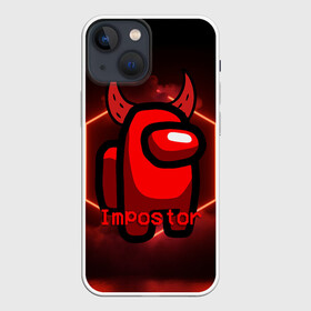 Чехол для iPhone 13 mini с принтом AMONG US IMPOSTOR в городе Новоалтайск,  |  | among us | impostor | амонг ас | игра | космический | космический корабль | космонавт | космос | мем | предатель | среди нас | экшен