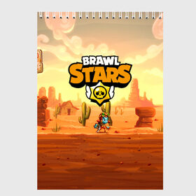 Скетчбук с принтом Brawl Stars в городе Новоалтайск, 100% бумага
 | 48 листов, плотность листов — 100 г/м2, плотность картонной обложки — 250 г/м2. Листы скреплены сверху удобной пружинной спиралью | brawl stars | crow | leon | mobile game | stars | бравл старс | ворон | леон | мобильные игры