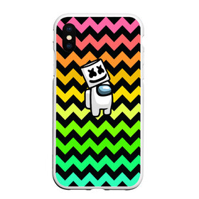 Чехол для iPhone XS Max матовый с принтом Among Us Marshmello в городе Новоалтайск, Силикон | Область печати: задняя сторона чехла, без боковых панелей | Тематика изображения на принте: 2021 | among us | impostor | space mafia | sus.puffballs united | амонг ас | амонг единорог | в космосе | импостор | инопланетяне | инопланетянин | маршмелло | новогодний амонг ас | ракета | с новым годом | самозванец