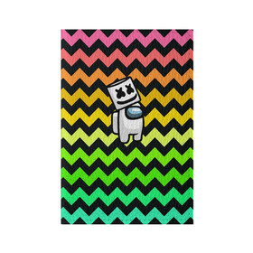 Обложка для паспорта матовая кожа с принтом Among Us Marshmello в городе Новоалтайск, натуральная матовая кожа | размер 19,3 х 13,7 см; прозрачные пластиковые крепления | 2021 | among us | impostor | space mafia | sus.puffballs united | амонг ас | амонг единорог | в космосе | импостор | инопланетяне | инопланетянин | маршмелло | новогодний амонг ас | ракета | с новым годом | самозванец