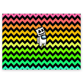 Поздравительная открытка с принтом Among Us Marshmello в городе Новоалтайск, 100% бумага | плотность бумаги 280 г/м2, матовая, на обратной стороне линовка и место для марки
 | Тематика изображения на принте: 2021 | among us | impostor | space mafia | sus.puffballs united | амонг ас | амонг единорог | в космосе | импостор | инопланетяне | инопланетянин | маршмелло | новогодний амонг ас | ракета | с новым годом | самозванец