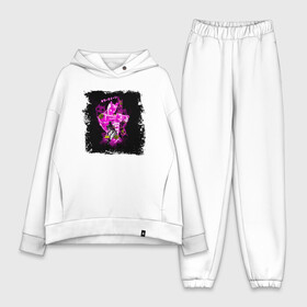 Женский костюм хлопок Oversize с принтом KILLER QUEEN розовый силуэт в городе Новоалтайск,  |  | anime | jo jo | jojo | jojo’s bizarre adventure | killa | killer | killer queen | queen | аниме | джо джо | джоджо | джоджо бизар адвенчер | джонатан джостар | квин | куин | манга | невероятные приключения джоджо | принц