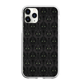 Чехол для iPhone 11 Pro матовый с принтом Ночные наблюдатели в городе Новоалтайск, Силикон |  | арт | глаз | глаза | гот | готический | готический рисунок | готическое | монстр | монстры | рисунок | череп