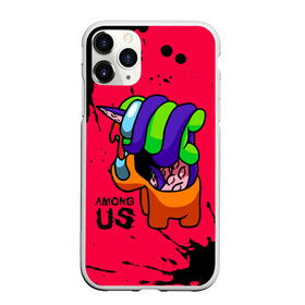 Чехол для iPhone 11 Pro матовый с принтом AMONG US - ORANGE & GREEN в городе Новоалтайск, Силикон |  | among | among us | amongus | crewmate | game | games | imposter | impostor | logo | monster | sabotage | shhh | амонг | амонг ас | амонгас | игра | игры | импостер | космос | крюмейт | лого | логотип | логотипы | монстр | саботаж | символ | сим