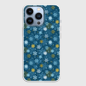 Чехол для iPhone 13 Pro с принтом Снежинки в городе Новоалтайск,  |  | Тематика изображения на принте: merry christmas | дед мороз | ёлка | зима | мороз | новый год | подарок | праздник | рождество | с новым годом | санта клаус | снег | снеговик | снегурочка | снежинки | снежные узоры | узоры
