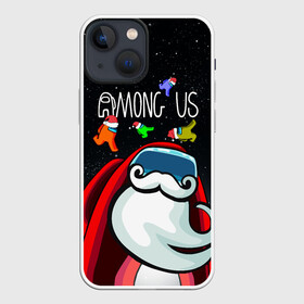Чехол для iPhone 13 mini с принтом AMONG US НОВОГОДНИЙ в городе Новоалтайск,  |  | among us | impostor | амонг ас | игра | космический | космический корабль | космонавт | космос | мем | предатель | среди нас | экшен