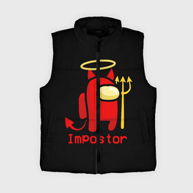 Женский жилет утепленный 3D с принтом AMONG US в городе Новоалтайск,  |  | among us | impostor | амонг ас | игра | космический | космический корабль | космонавт | космос | мем | предатель | среди нас | экшен