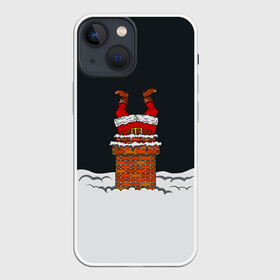 Чехол для iPhone 13 mini с принтом С Новым Годом в городе Новоалтайск,  |  | christmas | merry christmas | дед мороз | ёлка | зима | мороз | новый год | подарок | праздник | рождество | с новым годом | санта клаус | снегурочка | снежинки