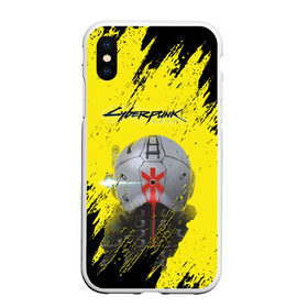 Чехол для iPhone XS Max матовый с принтом Cyberpunk 2077 в городе Новоалтайск, Силикон | Область печати: задняя сторона чехла, без боковых панелей | cd project red | cyberpunk 2077 | keanu reeves | samurai | игра | киану ривз | киберпанк 2077 | самураи