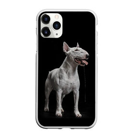 Чехол для iPhone 11 Pro Max матовый с принтом Bully в городе Новоалтайск, Силикон |  | Тематика изображения на принте: bull terrier | dog | ears | eyes | fangs | jaw | muzzle | paws | saliva | tongue | бультерьер | глаза | клыки | лапы | нос | пасть | слюна | собака | уши | язык