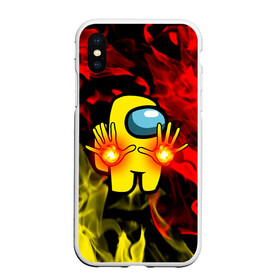 Чехол для iPhone XS Max матовый Маг огня Among us: в городе Новоалтайск, Силикон | Область печати: задняя сторона чехла, без боковых панелей | among us | fiery | fire | impostor | mem | red | амонг ас | импостер | импостор | космический | красный огонь | мемы | огненный | огонь | персонажи игр | пламя | предатель | пришелец | самозванец | среди нас | стихия огня