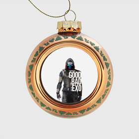 Стеклянный ёлочный шар с принтом Destiny 2 в городе Новоалтайск, Стекло | Диаметр: 80 мм | desteny | destiny | game | дестени | игра | игры | кейд