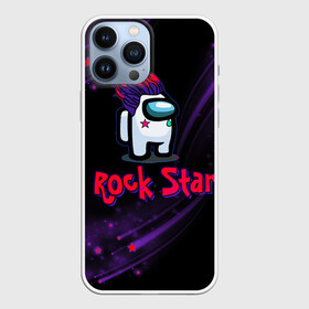 Чехол для iPhone 13 Pro Max с принтом Among Us Rock Star в городе Новоалтайск,  |  | Тематика изображения на принте: 2021 | among us | impostor | space mafia | sus.puffballs united | амонг ас | амонг единорог | в космосе | гринч | импостор | инопланетяне | инопланетянин | новогодний амонг ас | ракета | с новым годом | самозванец | среди нас