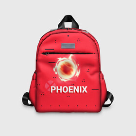 Детский рюкзак 3D с принтом Phoenix в городе Новоалтайск, 100% полиэстер | лямки с регулируемой длиной, сверху петелька, чтобы рюкзак можно было повесить на вешалку. Основное отделение закрывается на молнию, как и внешний карман. Внутри дополнительный карман. По бокам два дополнительных кармашка | new year | phoenix | phoenix valorant | valorant | valorant новогодний | агент валорант. | агент феникс | валорант | валорант новогодний | валорант узор | валорант феникс | игрок феникс | нг | новый год | орнамент | паттерн