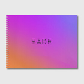 Альбом для рисования с принтом FADE в городе Новоалтайск, 100% бумага
 | матовая бумага, плотность 200 мг. | Тематика изображения на принте: pantone | градиент | мода | оранжевый | пантон | розовый | фейд | фэйд | цвета | цвето года
