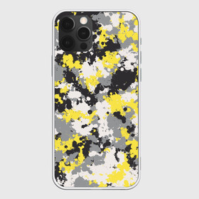 Чехол для iPhone 12 Pro Max с принтом Желто-серый камуфляж в городе Новоалтайск, Силикон |  | illuminating | pantone | ultimate grey | безупречный | кляксы | краска | милитари | освещающий