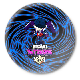 Значок с принтом Brawl Stars/Edgar в городе Новоалтайск,  металл | круглая форма, металлическая застежка в виде булавки | Тематика изображения на принте: bibi | brawl stars | crow | edgar | edgar brawl stars | kolett | leon | sandy | spike | sprout | surge | биби | боец | бравл старс | бравлер | вольт | герои | девочкам | детям | колетт | леон | логотипы игр | мальчикам | персонажи игр 