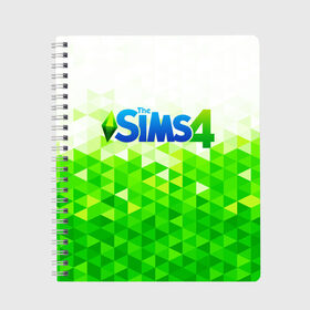Тетрадь с принтом THE SIMS 4 в городе Новоалтайск, 100% бумага | 48 листов, плотность листов — 60 г/м2, плотность картонной обложки — 250 г/м2. Листы скреплены сбоку удобной пружинной спиралью. Уголки страниц и обложки скругленные. Цвет линий — светло-серый
 | real life. | sims 4 | the sims | жизнь | семья | симс 2 | симс 3 | симс 4 | симс онлайн | симулятор