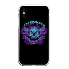 Чехол для iPhone XS Max матовый с принтом Sum 41 в городе Новоалтайск, Силикон | Область печати: задняя сторона чехла, без боковых панелей | metall | music | punk | rock | sum 41 | альтернатива | метал | музло | музыка | панк | рок | сам 41
