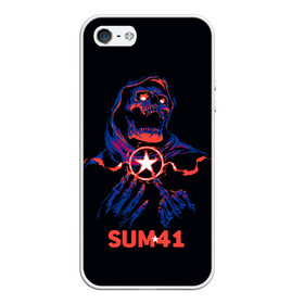 Чехол для iPhone 5/5S матовый Sum 41: в городе Новоалтайск, Силикон | Область печати: задняя сторона чехла, без боковых панелей | metall | music | punk | rock | sum 41 | альтернатива | метал | музло | музыка | панк | рок | сам 41