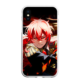 Чехол для iPhone XS Max матовый с принтом GENSHIN IMPACT DILUC в городе Новоалтайск, Силикон | Область печати: задняя сторона чехла, без боковых панелей | Тематика изображения на принте: anime | diluc | genshin impact | sucrose | wifu | аниме | вайфу | геншин импакт | геншн импакт | дилюк | игры | персонажи