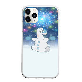 Чехол для iPhone 11 Pro Max матовый с принтом Снеговик в городе Новоалтайск, Силикон |  | Тематика изображения на принте: 