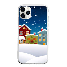 Чехол для iPhone 11 Pro Max матовый с принтом Зима в городе Новоалтайск, Силикон |  | Тематика изображения на принте: 