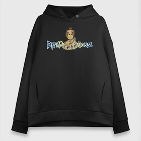 Женское худи Oversize хлопок с принтом Никита Мимимишка DREAMTEAM в городе Новоалтайск, френч-терри — 70% хлопок, 30% полиэстер. Мягкий теплый начес внутри —100% хлопок | боковые карманы, эластичные манжеты и нижняя кромка, капюшон на магнитной кнопке | dreamteam | dreamteamhouse | tiktok | блогер | дримтим | мимимишка | никитамимимишка | тикток