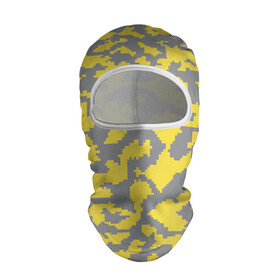 Балаклава 3D с принтом Ultimate Urban Camo в городе Новоалтайск, 100% полиэстер, ткань с особыми свойствами — Activecool | плотность 150–180 г/м2; хорошо тянется, но при этом сохраняет форму. Закрывает шею, вокруг отверстия для глаз кайма. Единый размер | Тематика изображения на принте: 2021 | pantone | городской | желтый | камуфляж | пиксельный | урбан | цвет года