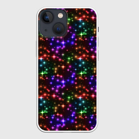 Чехол для iPhone 13 mini с принтом Разноцветное Сияние в городе Новоалтайск,  |  | christmas | merry christmas | дед мороз | ёлка | елочные шары | игрушки | новый год | подарок | праздник | рождество | с новым годом | санта клаус | снежинки | украшения