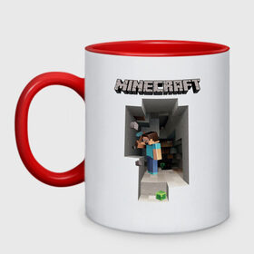 Кружка двухцветная с принтом Minecraft в городе Новоалтайск, керамика | объем — 330 мл, диаметр — 80 мм. Цветная ручка и кайма сверху, в некоторых цветах — вся внутренняя часть | minecraft | алекс | белый | блоки | ведьма | взрывчатка | визера | волк | гаст | добывать | дракон | зеленый куб | зомби | игра | крафт | крипер | кубики | лошадка | майн | майнкрафт | манкрафт | овечка | оцелот