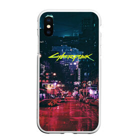 Чехол для iPhone XS Max матовый с принтом Cyberpunk 2077 в городе Новоалтайск, Силикон | Область печати: задняя сторона чехла, без боковых панелей | 2020 | cyberpunk 2077 | игры | киберпанк | тренды