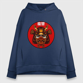 Женское худи Oversize хлопок с принтом Samurai в городе Новоалтайск, френч-терри — 70% хлопок, 30% полиэстер. Мягкий теплый начес внутри —100% хлопок | боковые карманы, эластичные манжеты и нижняя кромка, капюшон на магнитной кнопке | art | japan | pop art | samurai | yakudza | арт | поп арт | самурай | якудза | япония | японский стиль