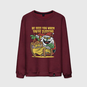 Мужской свитшот хлопок с принтом Scary Santa в городе Новоалтайск, 100% хлопок |  | 